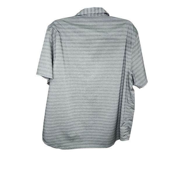 Mens 5.11 Tactical Snap Front Gray Plaid Shirt 2XL Short Sleeve Polyester Work - Picture 5 of 7